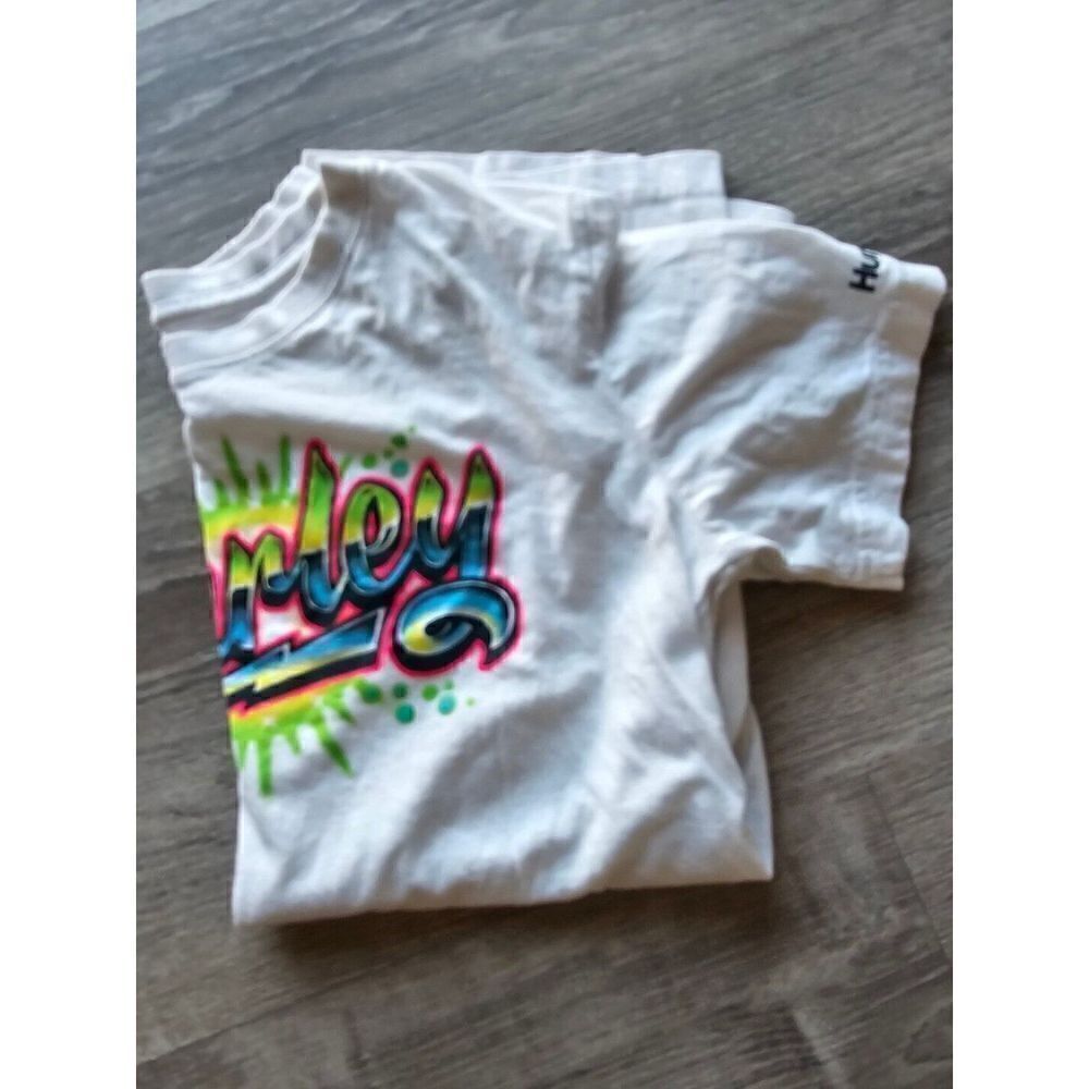 Hurley Boys Size Youth Large Airbrush Effect T-Shirt - Picture 9 of 10